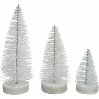Vianočná dekorácia, stromček 12-21 cm, 3 ks v balení