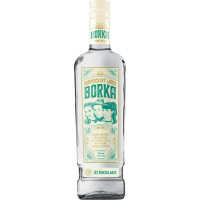 St. Nicolaus Borka borovičkový likér 35% 0,7 l (čistá fľaša)