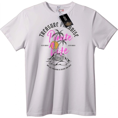 NOONEBRAND Тениска Пиратски Живот Съкровище - 2XL, Black