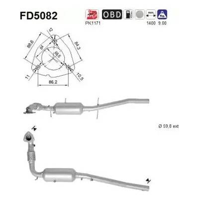 AS Filtr pevných částic ASA FD5082