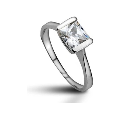 Šperky4U Stříbrný prsten se zirkonem CS2019