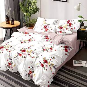 EmonaMall Двулицево спално бельо с ластик EmonaMall, 6 части - Модел S17502 (S17502-33333e)