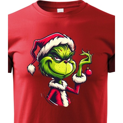 Dětské tričko Grinch Červená Canvas tričko Bezvatriko.cz 2387