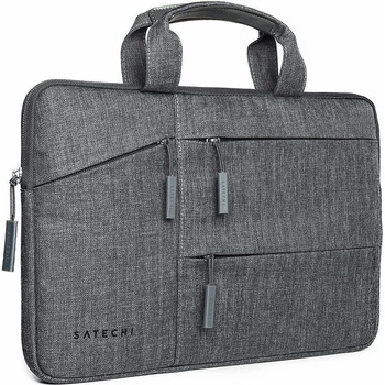 Satechi Fabric Carrying Case 13 - елегантна чанта за MacBook Pro 13, Air 13 и лаптопи до 13.3 инча (тъмносив) (ST-LTB13)