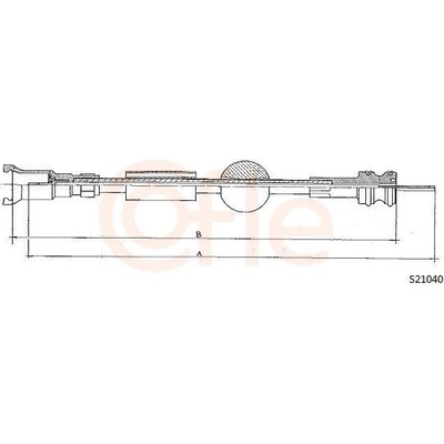 Hriadeľ tachometra COFLE S21040 S21040