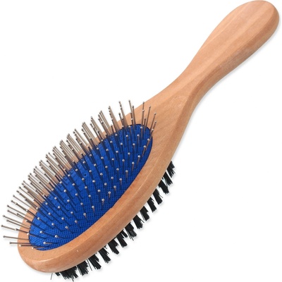 Dog Fantasy Kartáč hroty nylon oboustranný dřevo L 23 cm – Hledejceny.cz