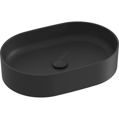 RAVAK Ceramic 550 Slim O 55x37 cm matt black (XJX0D155000)