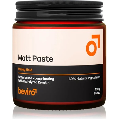 Beviro Matt Paste Strong Hold паста За коса Matt 100 гр