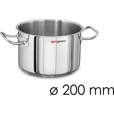 G.Gastro Hrnec na maso Nerezová ocel AISI 304 , sendvičové dno 4,1 l 20 cm Výška: 13 cm D9776854