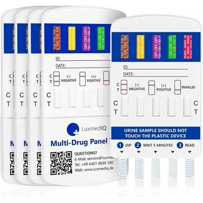 LuxmedIQ Multi 10 test na drogy z moči 10 látek 5 ks