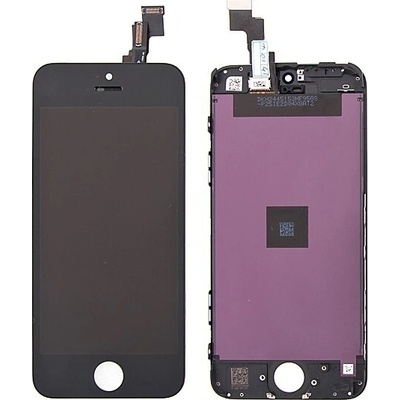 AppleMix LCD panel + dotykové sklo (digitalizér dotykovej obrazovky) pre Apple iPhone 5C - čierne - kvalita A+