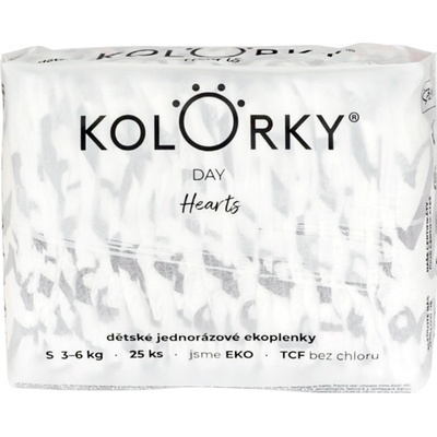 KOLORKY DAY srdce S 3-6 kg 4 x 25 ks
