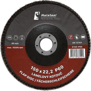 Molatool Lamelový brusný kotouč 150 mm P60 K150-P60
