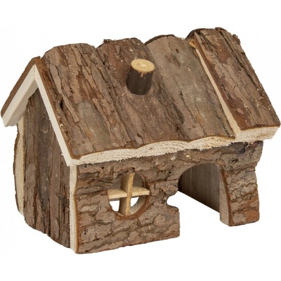 FLAMINGO domček HOUSE GRITTY WOOD S 14,5 x 11 x 11,5 cm