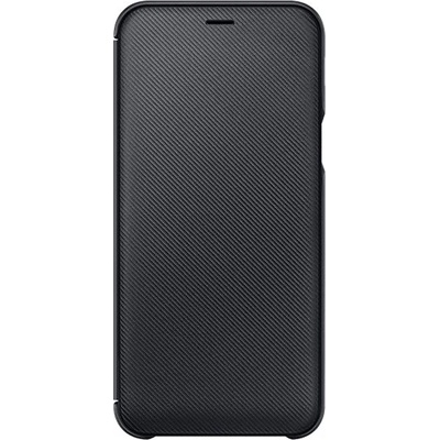 Samsung A6+ (2018) SAMSUNG калъф с активна стойка FLIP, карбонова шарка, BLACK EF-WA605CBEGWW (EF-WA605CBEGWW)