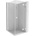 Mexen Lunar L дясна отваряема душ кабина 80 x 80 см, прозрачна, бяла (834L-080-080-20-00-P)