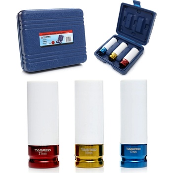 Tagred Комплект гаечни ключове за алуминиеви дискове 17, 19, 21 mm, гаечни ключове за алуминиеви дискове TA1253 (TA1253)