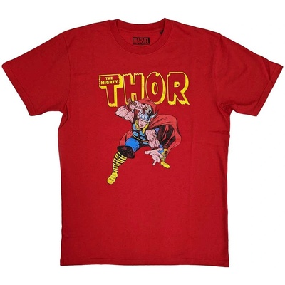 Marvel tričko Thor Hammer Distressed červené