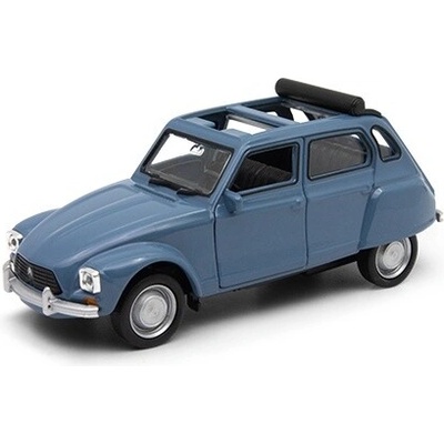 Welly Citroen Dyane Old Timer modelmodrý se srolovanou střechou 1:34