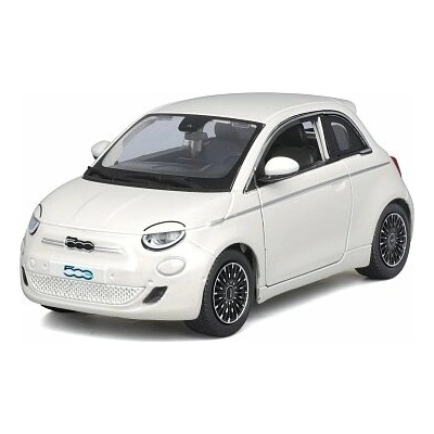 Bburago Auta HOBBY Fiat 500e 2023 bílá 1:24