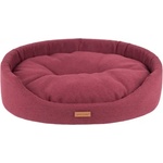 AMIPLAY OVAL BEDDING MONTANA - легло за домашни любимци - БУРГУНДИ, РАЗМЕР M - 52x44x14 см - Полша - 274174
