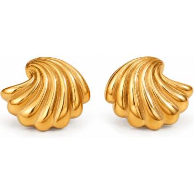 Olivie Náušnice MUŠLE GOLD 10226