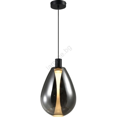 Candellux Пендел на кабел DENSO 1xGU10/10W/230V Ø 30 см черен хром (CA1177)