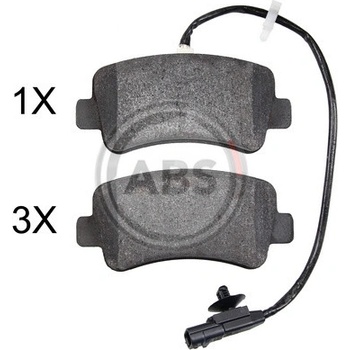 A.B.S. Sada brzdových platničiek kotúčovej brzdy 37939