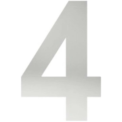 číslo "4" 155mm nerez Nerez