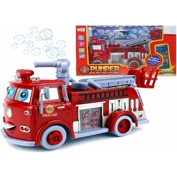 mamido Hasičské auto jazdiace s bubliny so zvukmi