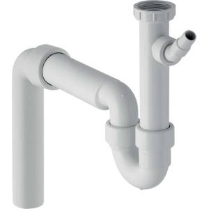 Geberit - Тръбна миризмозатваряща система за мивка, с маркучен накрайник, вертикален изход, диаметър 40 мм 152.556. 11.1 (152.556.11.1)