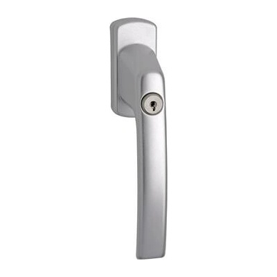 MACO okenní klika HARMONY, zamykatelná čtyřhran 7x35 mm, hliník stříbrný elox
