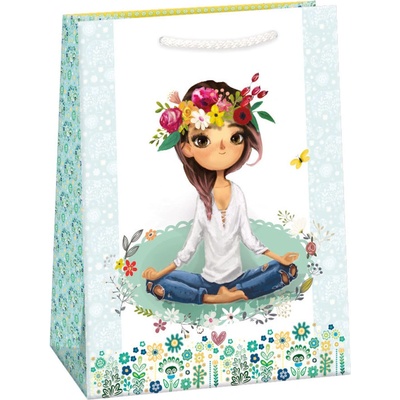 ARGUS Dárková papírová taška (29 x 38 cm) Yoga Girl 07870725