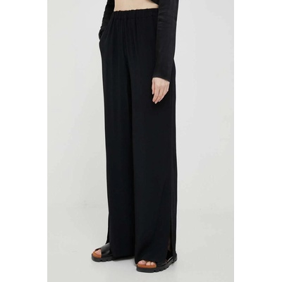 Sisley Панталон Sisley в черно със стандартна кройка, с висока талия (4B5FLF034.100)