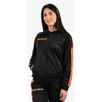 Givova Giacca Tricot Band fluo oranžová-čierna