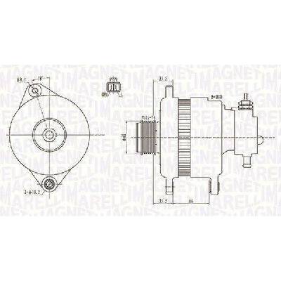 Alternátor MAGNETI MARELLI 063731899010
