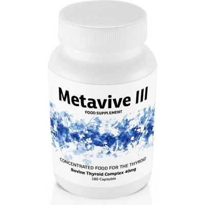Metavive III hovězí komplex štítné žlázy 40 mg 180 kapslí