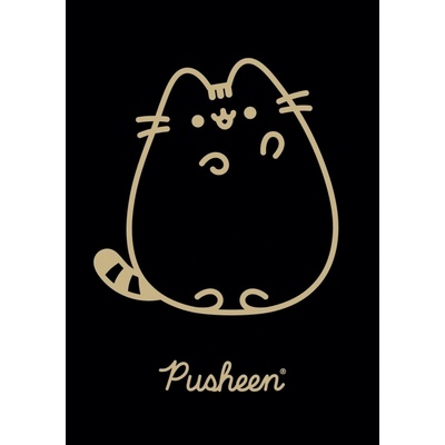 Unipap Zošit A5 kockovaný okraj Pusheen Gold pre dievča
