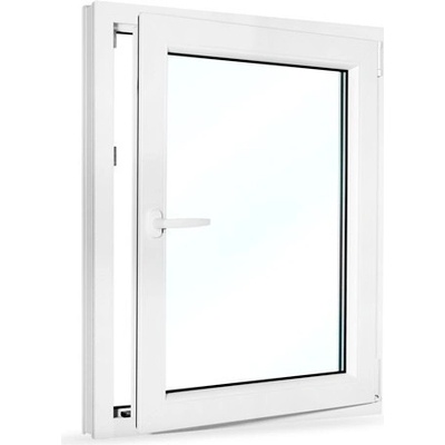 SkladOken.cz Okno jednokřídlé 80x100 cm bílé otevíravé i sklopné PRAVÉ – Hledejceny.cz