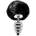Alive Metal Anal Fluffly Twist Plug M Black