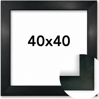 Fotorámeček Alaska Rozměr: 40 x 40 cm, Barva: Černá, Typ zasklení: Plexi