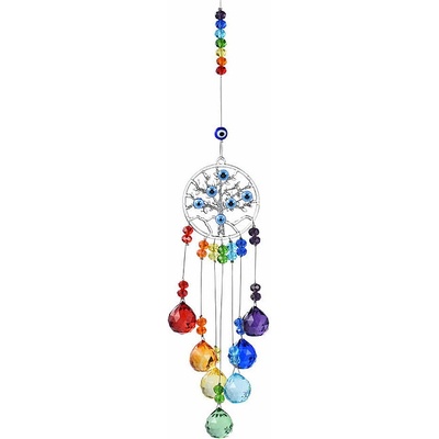 Nefertitis Strom života Feng Shui závěs Sedm čaker NF42837 - délka cca 36 cm