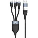 Conceptronic Usb 3-In-1 Pd 3.0 100W Fast Charging Cable 1.5M, 20V 5A, 480Mbps, E-Mark