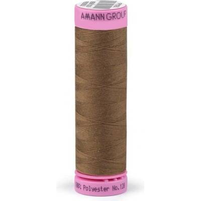 Polyesterové nitě návin 100 m Aspo Amann 1425 Brown Tobacco
