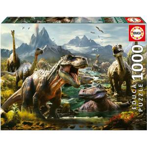 Educa Пъзел Educa от 1000 части - Свирепи динозаври (EDU19924)