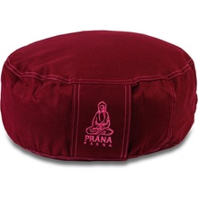 PRÁNA Meditační polštář s potahem bordová 36x12