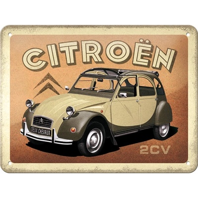 Postershop Plechová cedule: Citroën 2CV - 20x15 cm