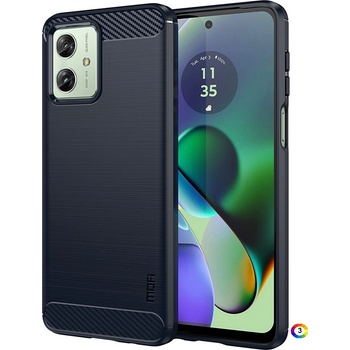 Image 1 of Motorola Moto G54 5G Удароустойчив Carbon Fiber Калъф и Протектор