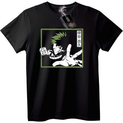 NOONEBRAND Тениска Изуку Мидория аниме - L, Black