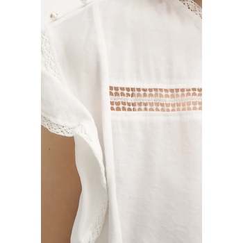 MUNTHE Блуза munthe usalina дамска в бяло с изчистен дизайн 255101925521 (255101925521)